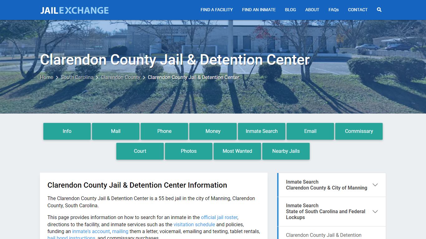 Clarendon County Jail & Detention Center - Jail Exchange